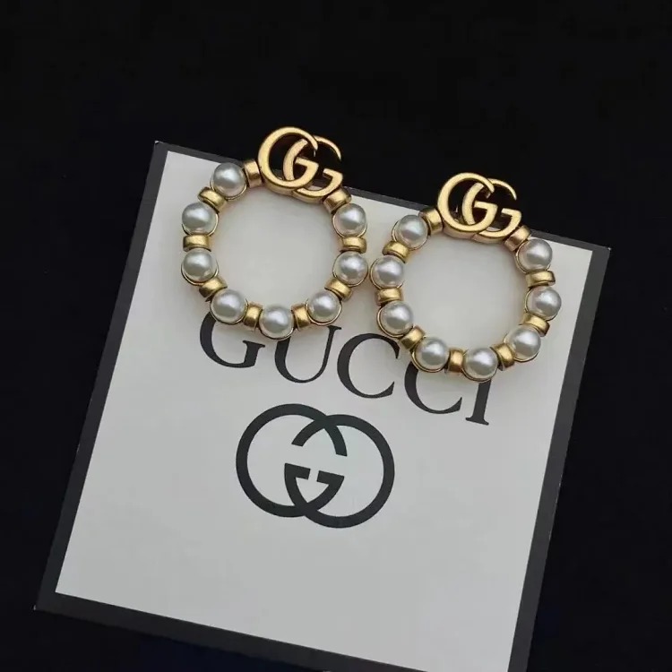New G Pearl Love Stud Earrings Feminine Stud Earrings