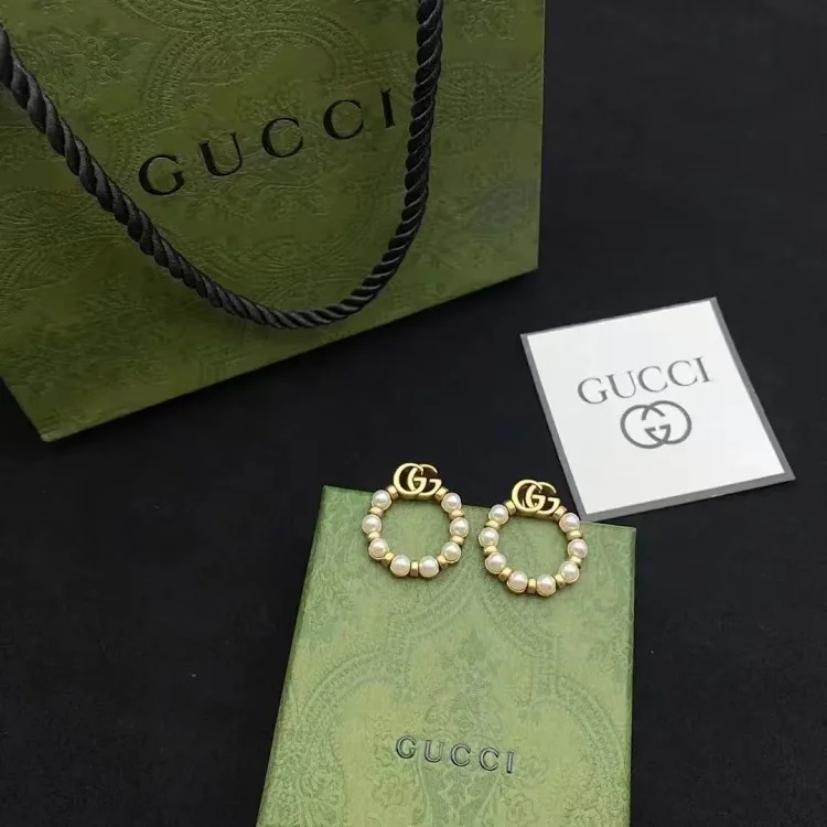 New G Pearl Love Stud Earrings Feminine Stud Earrings