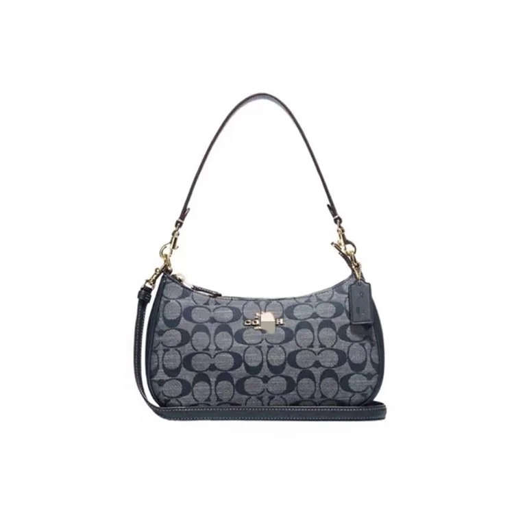 Louis Vuitton Teri24 Crescent Underarm Bag Classic Old Flower Fragrant Breed Shoulder Bag for Women