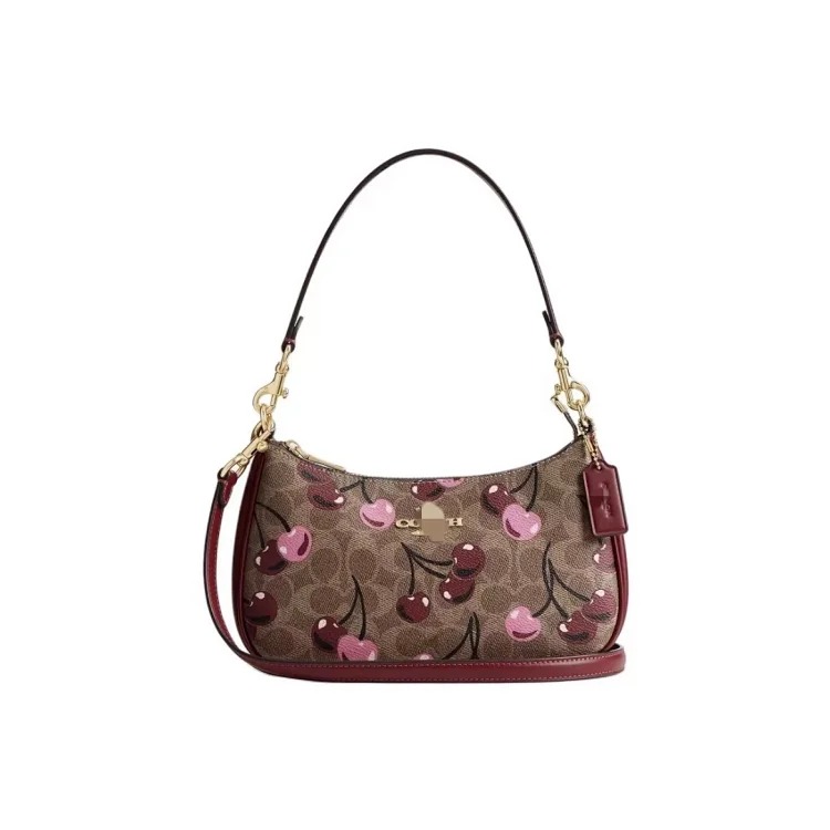 Louis Vuitton Teri24 Crescent Underarm Bag Classic Old Flower Fragrant Breed Shoulder Bag for Women