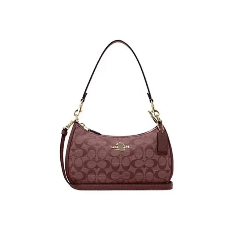 Louis Vuitton Teri24 Crescent Underarm Bag Classic Old Flower Fragrant Breed Shoulder Bag for Women