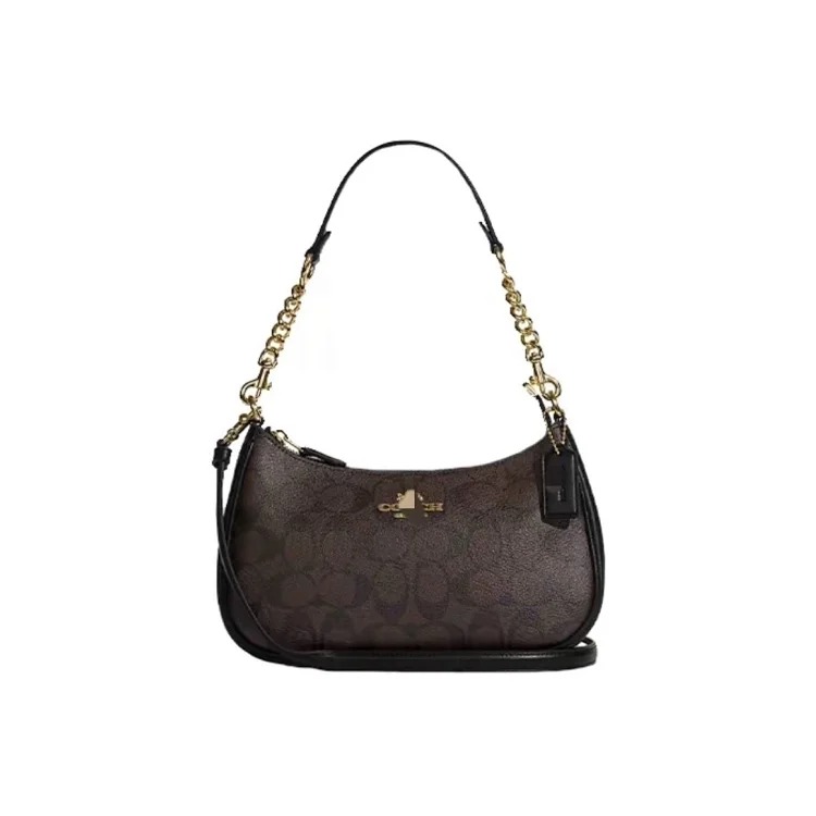 Louis Vuitton Teri24 Crescent Underarm Bag Classic Old Flower Fragrant Breed Shoulder Bag for Women