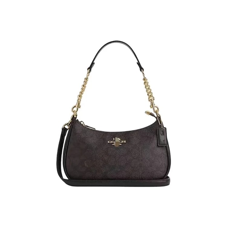 Louis Vuitton Teri24 Crescent Underarm Bag Classic Old Flower Fragrant Breed Shoulder Bag for Women