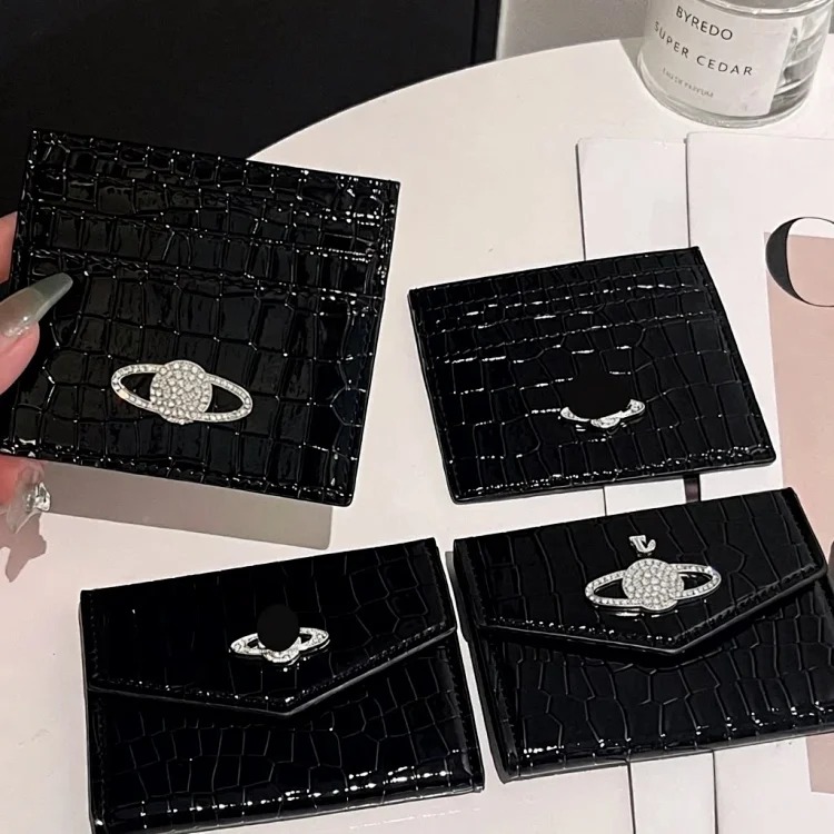 Suitable for crocodile pattern card double-sided universal leather case, practical functional card holder, luxury leather coin purse, high-end