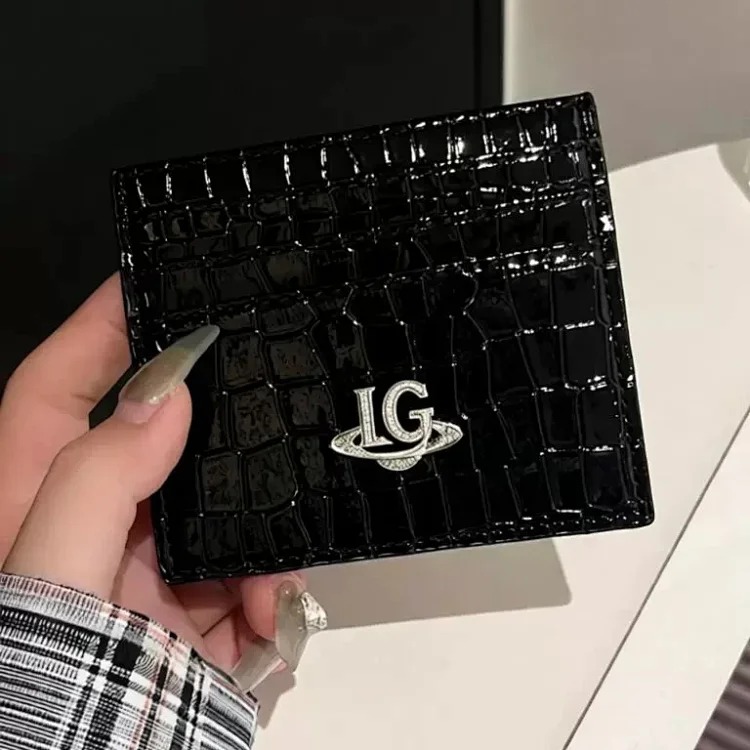 Suitable for crocodile pattern card double-sided universal leather case, practical functional card holder, luxury leather coin purse, high-end image 3