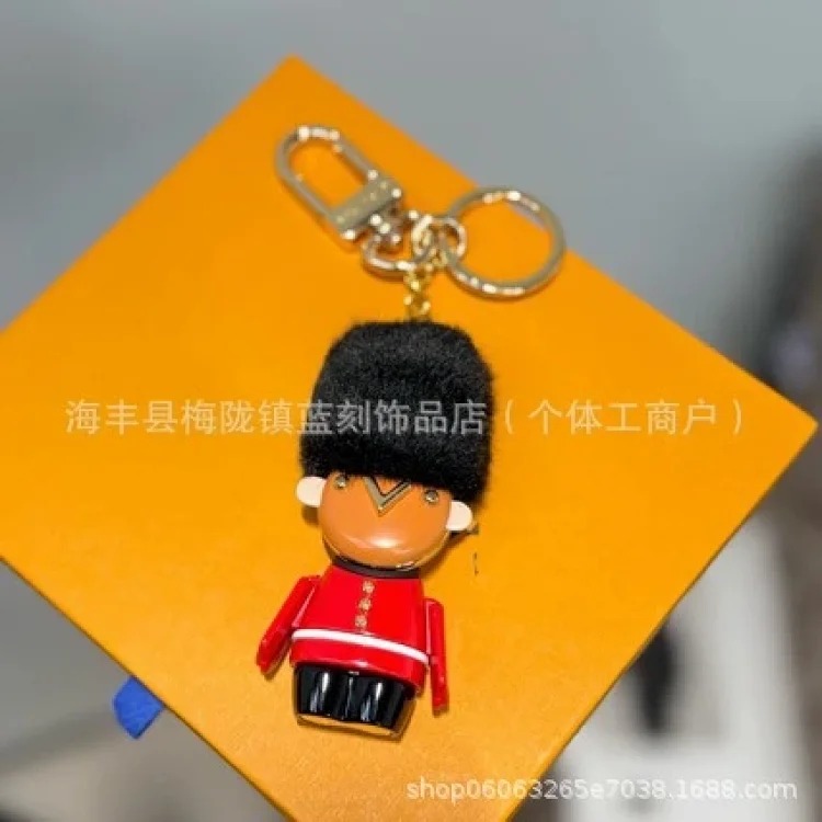 Wholesale Cartoon Sports Doll Dumbbell Doll Keychain Metal Cute Versatile Wear-Resistant Fashion Trend