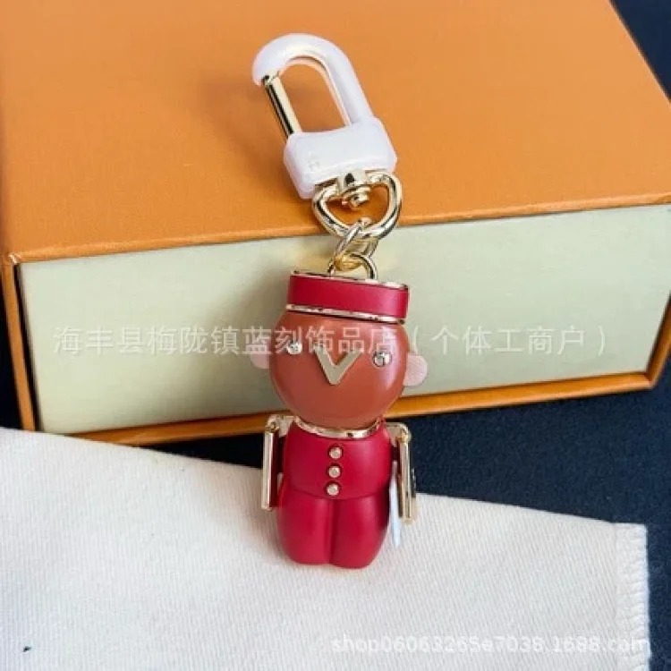 Wholesale Cartoon Sports Doll Dumbbell Doll Keychain Metal Cute Versatile Wear-Resistant Fashion Trend