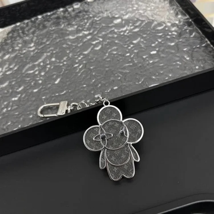 Wholesale Cartoon Sports Doll Dumbbell Doll Keychain Metal Cute Versatile Wear-Resistant Fashion Trend