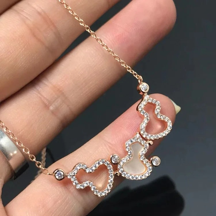 V Gold Three Gourd Bracelet CNC High-grade Seiko Good Luck Comes with Good Luck Factory Direct Sales
