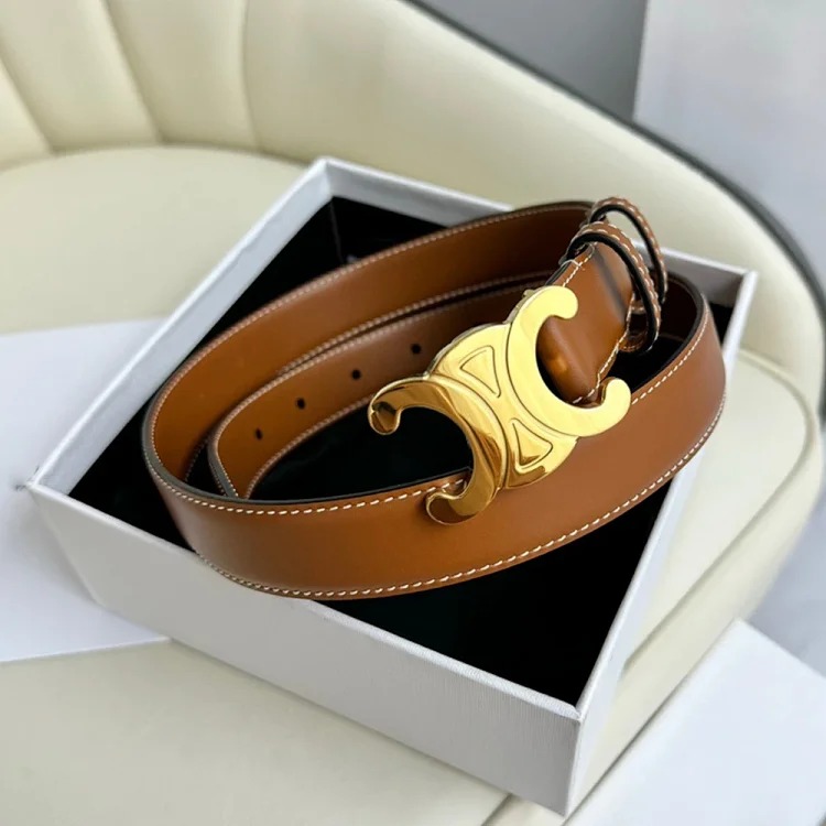 Celine Arc de Triomphe Internet celebrity women's versatile genuine leather decorative trouser belt jeans high-end waist fashion women's