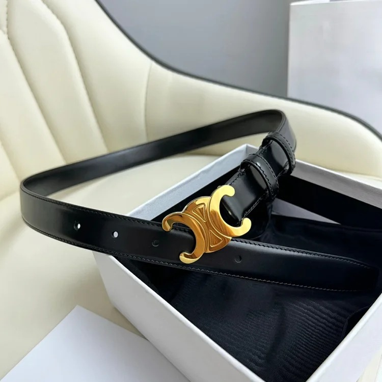 Celine Arc de Triomphe Internet celebrity women's versatile genuine leather decorative trouser belt jeans high-end waist fashion women's