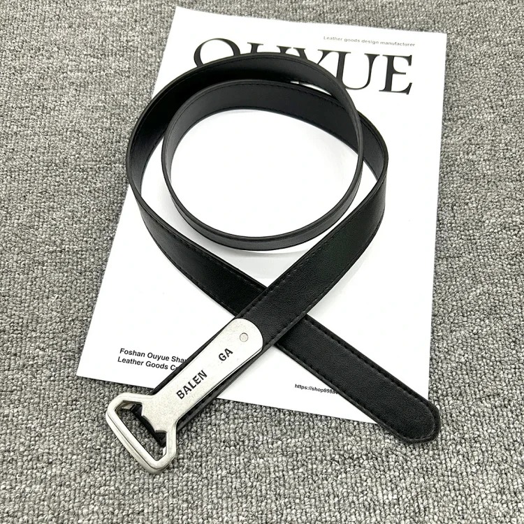 B family Paris style internet celebrity bottle opener belt stamped casual fashion versatile ins same style simple letters