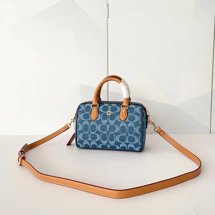 Louis Vuitton Outlet bag women's 2026 new MINI ROWAN Boston small handbag retro presbyopic crossbody bag