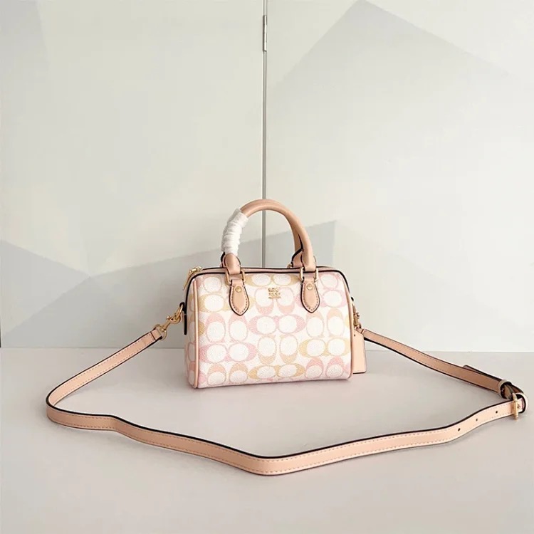 Louis Vuitton Outlet bag women's 2026 new MINI ROWAN Boston small handbag retro presbyopic crossbody bag