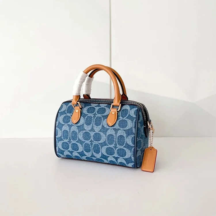 Louis Vuitton Outlet bag women's 2026 new MINI ROWAN Boston small handbag retro presbyopic crossbody bag