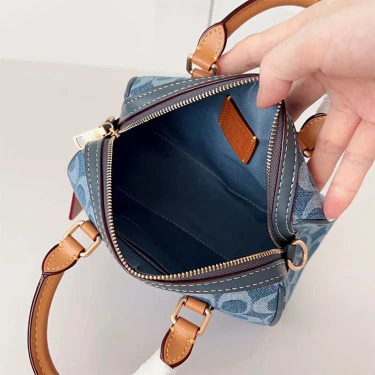 Louis Vuitton Outlet bag women's 2026 new MINI ROWAN Boston small handbag retro presbyopic crossbody bag