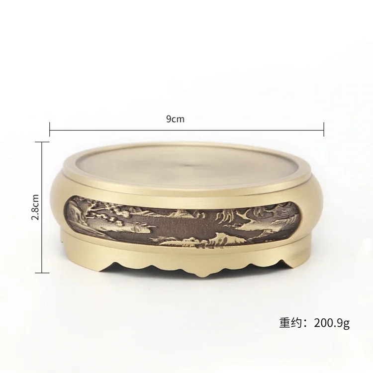 Pure brass lotus stove household Zen ornaments incense burner antique sandalwood stove incense line incense plate incense burner wholesale image 4