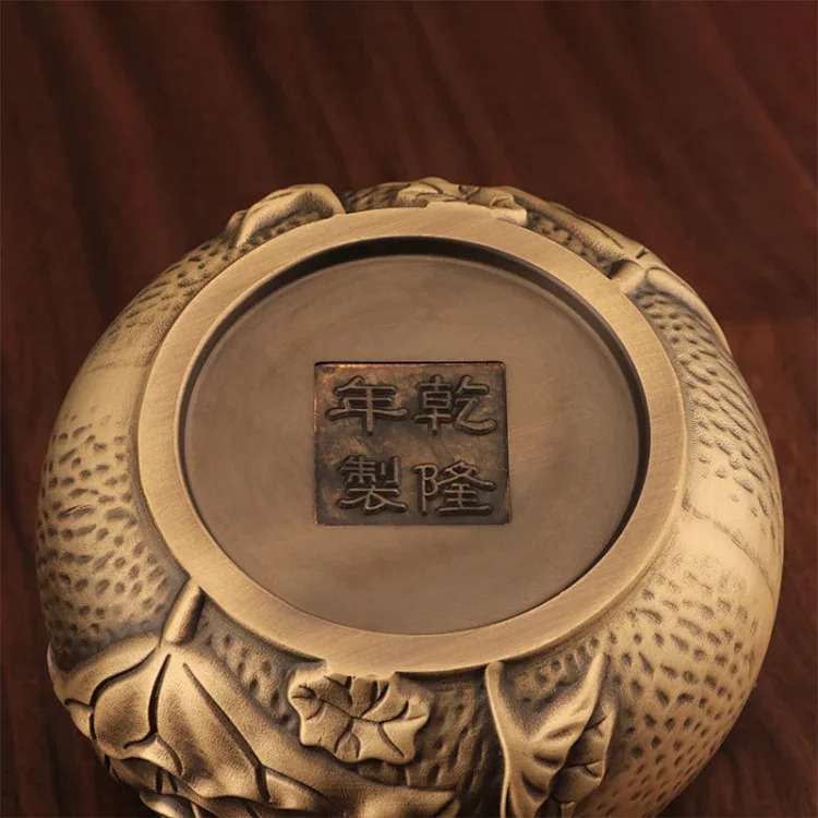 Pure brass lotus stove household Zen ornaments incense burner antique sandalwood stove incense line incense plate incense burner wholesale image 6
