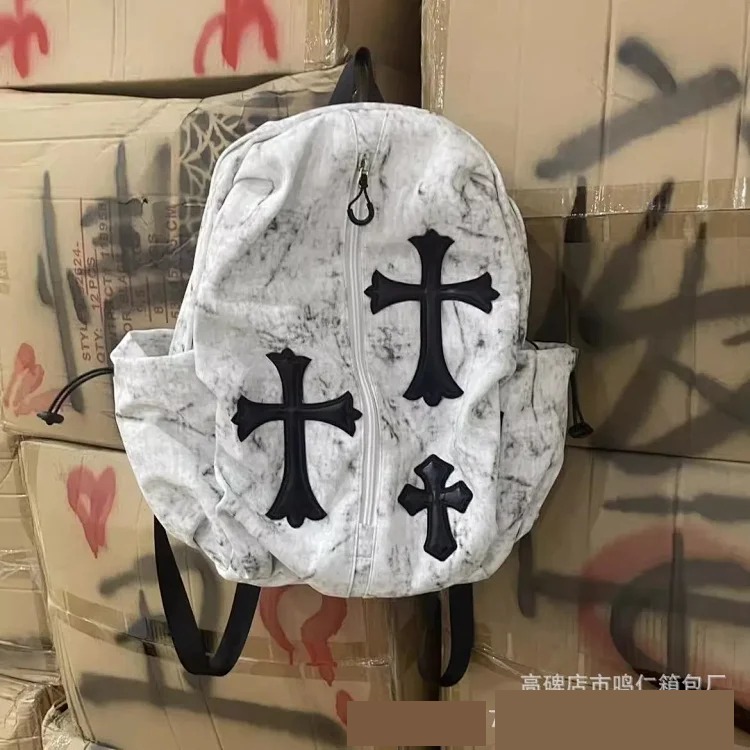 Homemade original cross versatile school bag college students junior high school students backpack large capacity durable student backpack