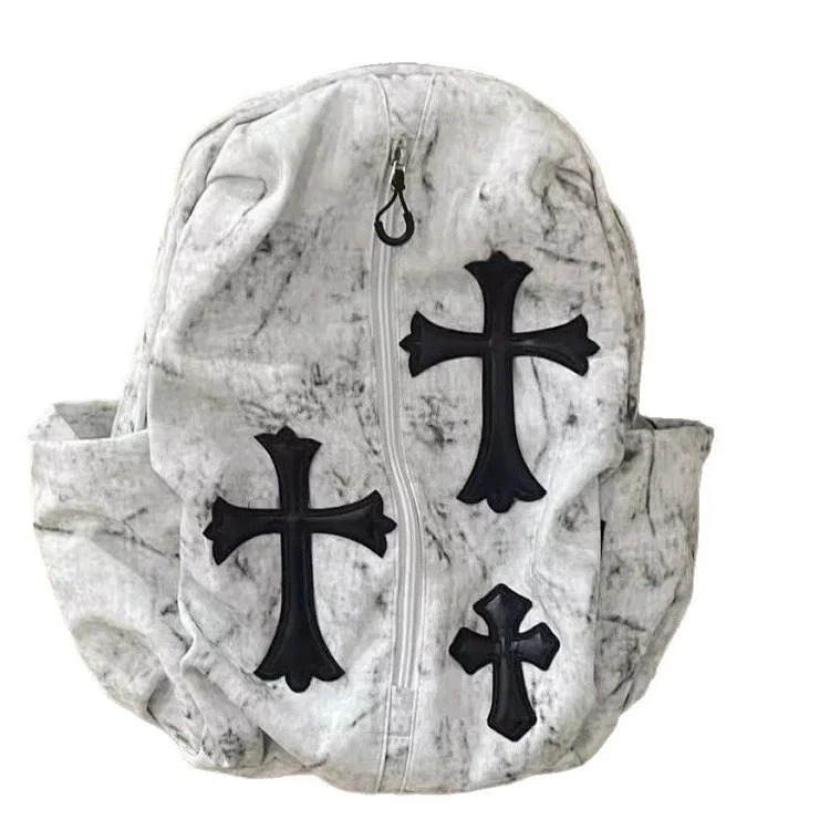 Homemade original cross versatile school bag college students junior high school students backpack large capacity durable student backpack