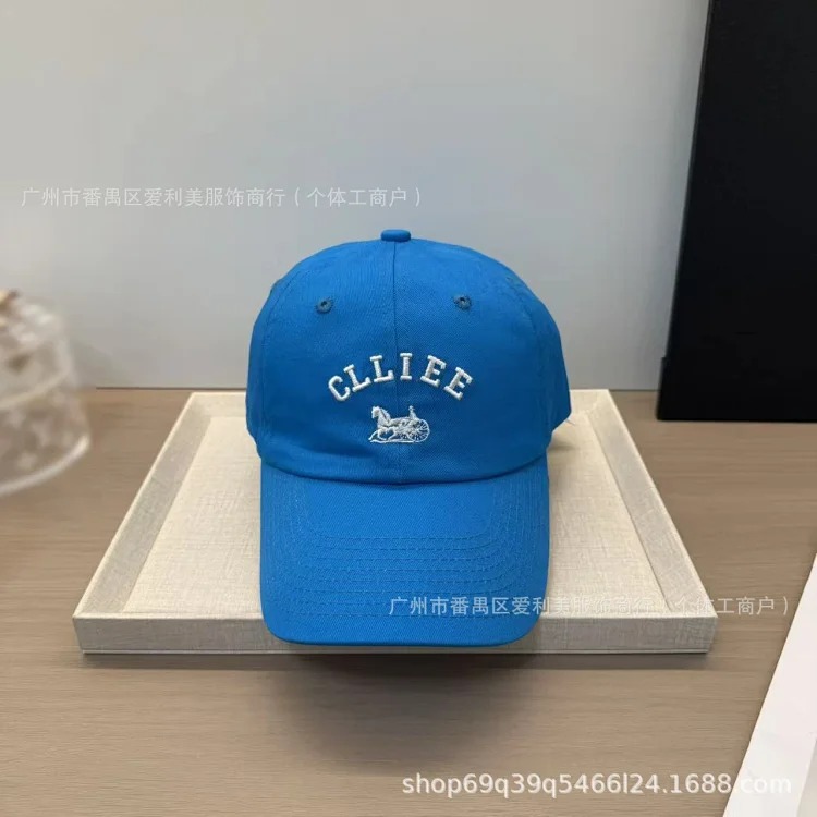Retro embroidered letter peaked cap for men and women, soft-top casual baseball cap, spring and summer sun protection hat, trendy