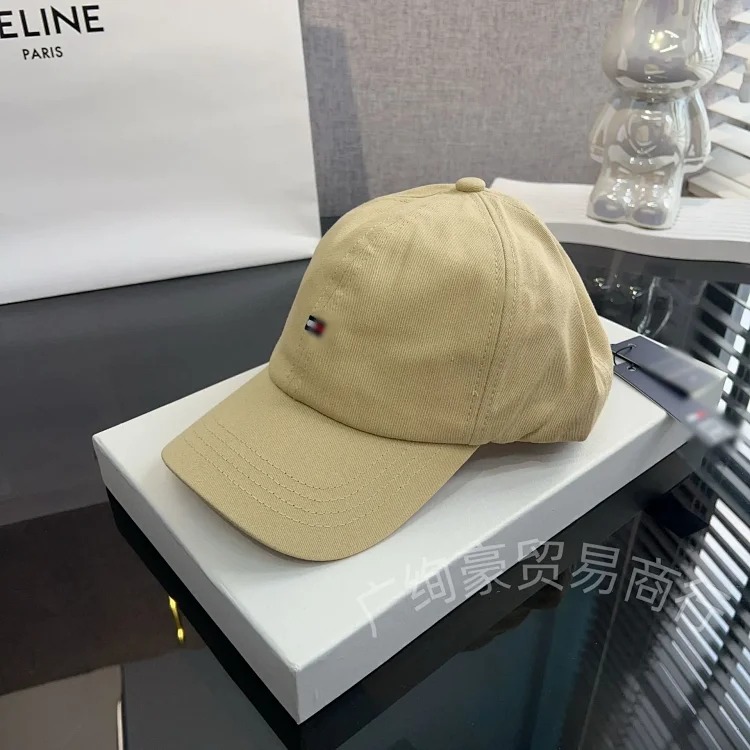 Cross-border small flag embroidered soft-top peaked cap Tom's classic sunshade for men and women, versatile baseball for couples