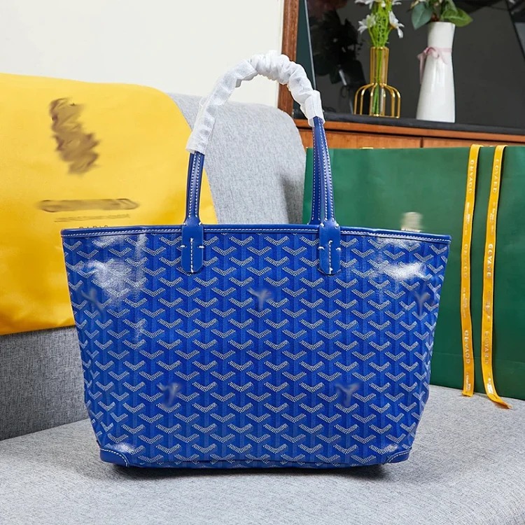 Zippered Goyaiste shoulder bag, versatile dog tooth classic tote bag, shopping bag, medium Goya handbag, vegetable basket image 4