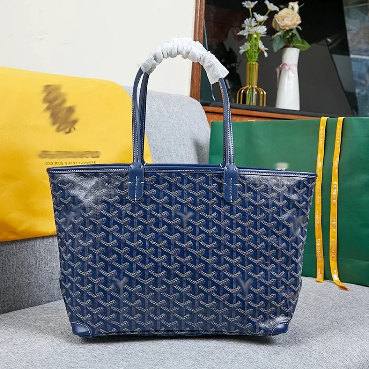 Zippered Goyaiste shoulder bag, versatile dog tooth classic tote bag, shopping bag, medium Goya handbag, vegetable basket image 5