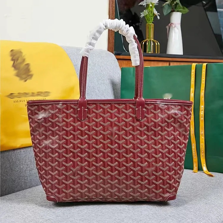 Zippered Goyaiste shoulder bag, versatile dog tooth classic tote bag, shopping bag, medium Goya handbag, vegetable basket image 6