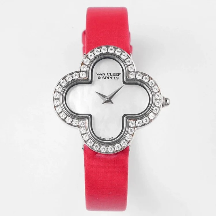 Albemarle Vcn four-leaf clover women's watch fashionable diamond watch Swiss imported quartz movement 30mm goddess must-have