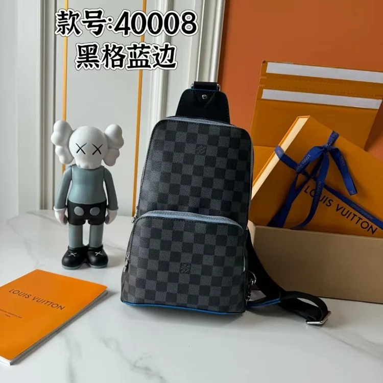 DX4-3 checkerboard chest bag shoulder bag