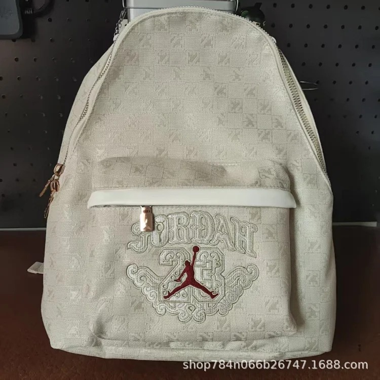 YY08--Jacquard plaid large-capacity backpack fashionable stitching small square bag rhombus letter student backpack image 2