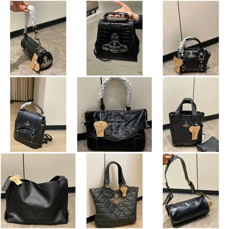 XTH niche large Saturn suede hobo bag shoulder armpit bag genuine leather large capacity tote shopping bag-5822