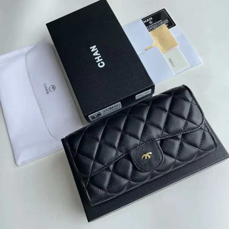 Cross-border light luxury versatile small fragrance wallet women's zipper card holder large capacity wallet multi-card slot rhombus long wallet
