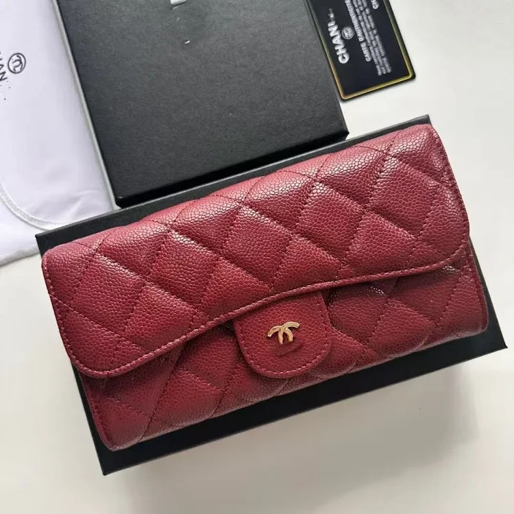 Cross-border light luxury versatile small fragrance wallet women's zipper card holder large capacity wallet multi-card slot rhombus long wallet