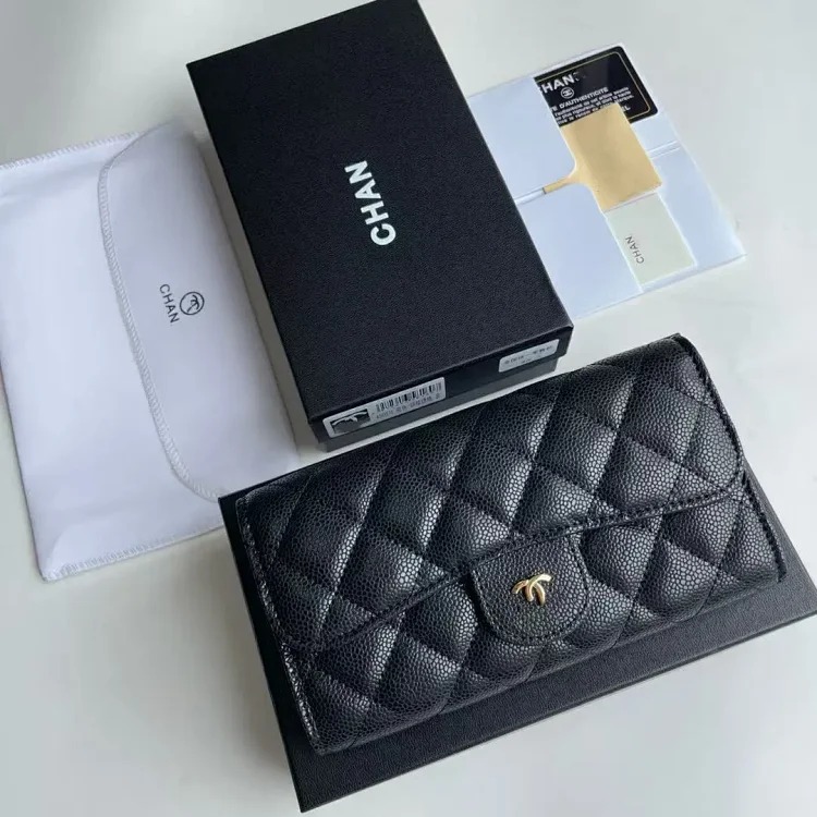 Cross-border light luxury versatile small fragrance wallet women's zipper card holder large capacity wallet multi-card slot rhombus long wallet
