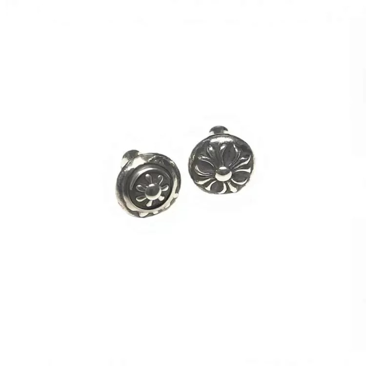 Chrome Hearts High of Chaoxuan Croix Heart Cross Earrings, new men's and women's retro fashion personalized earrings, Handu jewelry