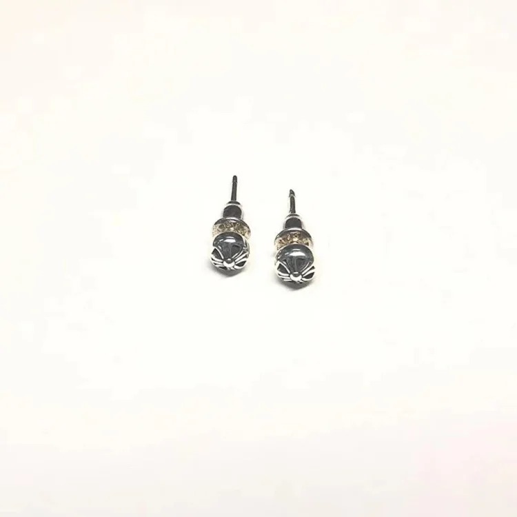 Chrome Hearts High of Chaoxuan Croix Heart Cross Earrings, new men's and women's retro fashion personalized earrings, Handu jewelry