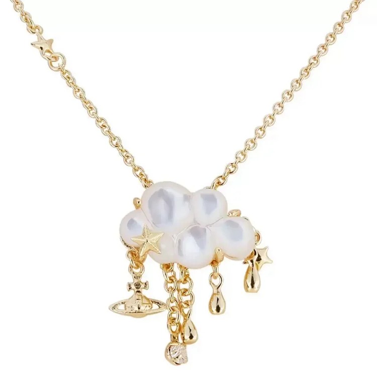 The Queen Mother’s new cloud shell tassel necklace is elegant, light, luxurious, niche and good-looking, and is a clavicle chain for best friends