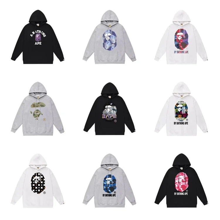 Fashionable hooded sweatshirt with simple pattern(pic1) Fashionable hooded sweatshirt with simple pattern