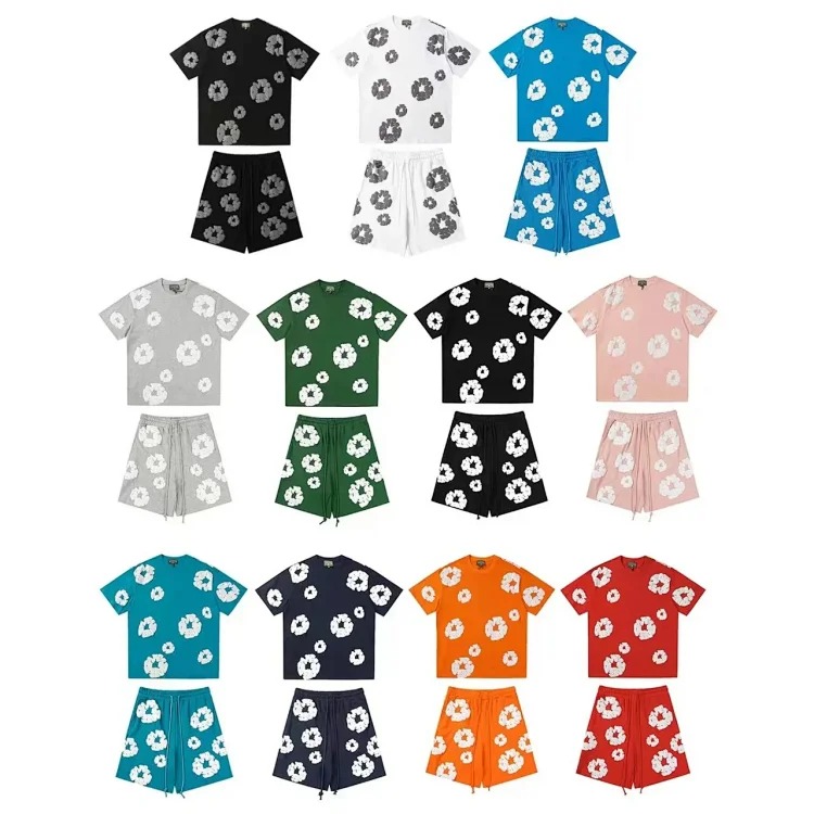 Fashionable short-sleeved shorts set 04