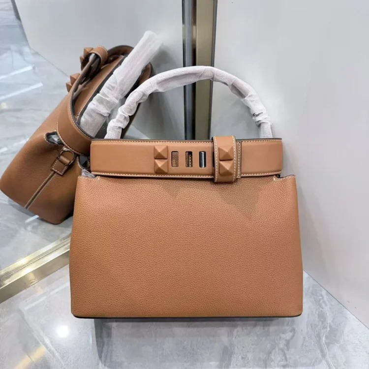 Cross-border popular medor bag first-layer cowhide with switf leather belt decorative handbag light luxury shoulder crossbody bag