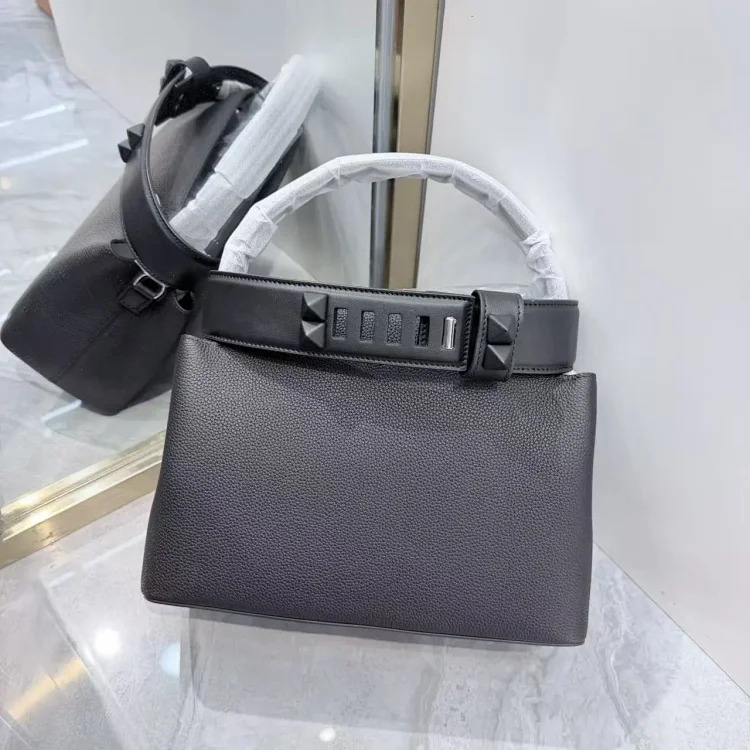 Cross-border popular medor bag first-layer cowhide with switf leather belt decorative handbag light luxury shoulder crossbody bag