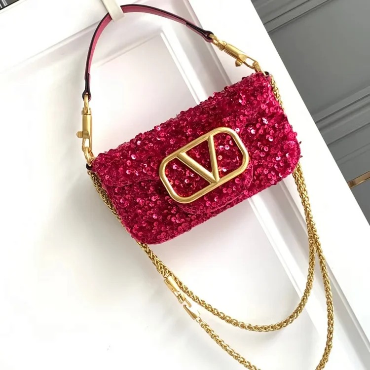 2026 new shiny ball handbags, high-end flip-top portable cross-shoulder women's bags, trendy and simple