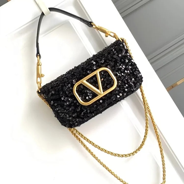 2026 new shiny ball handbags, high-end flip-top portable cross-shoulder women's bags, trendy and simple
