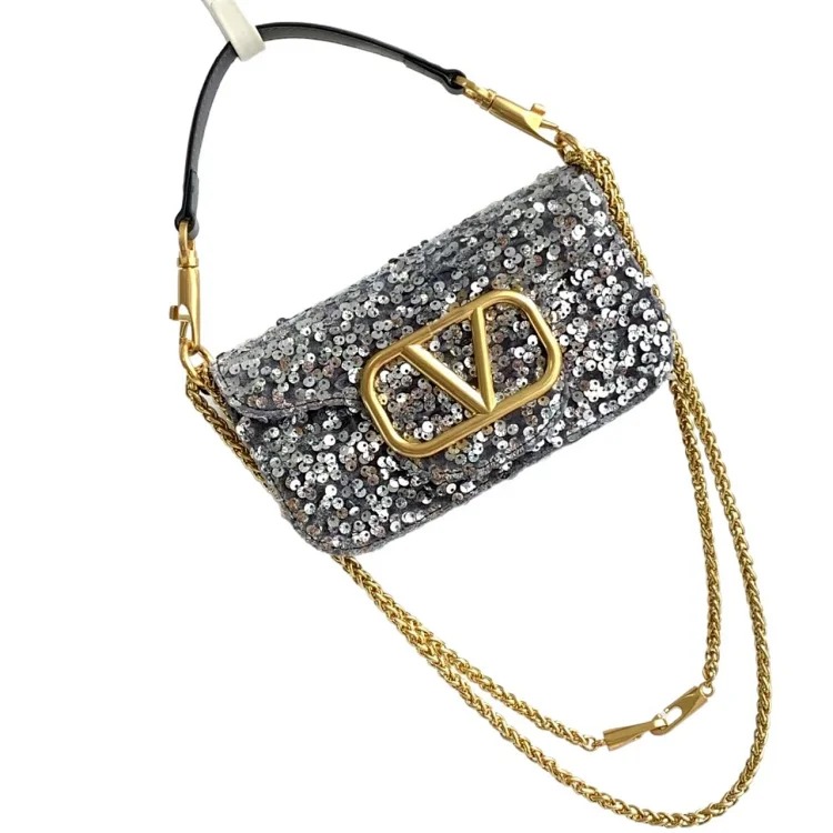2026 new shiny ball handbags, high-end flip-top portable cross-shoulder women's bags, trendy and simple