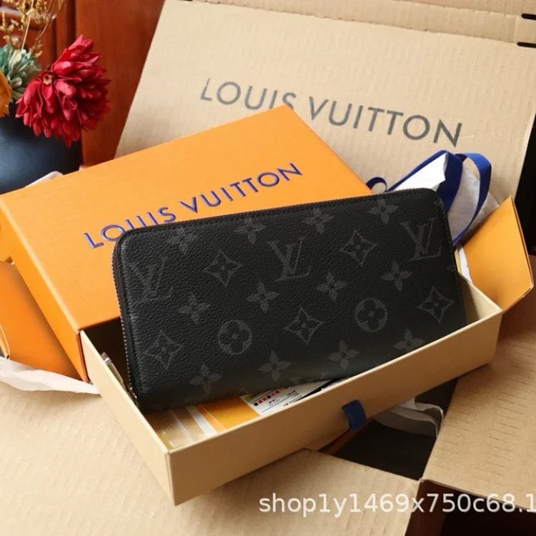 Wallet wallet men's bag women's bag clutch bag clutch bag leather wallet hand bag leather wallet bag image 3