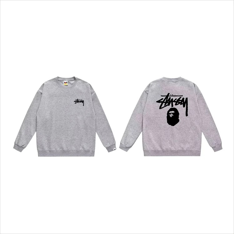 DX24-7 round neck versatile couple sweatshirt image 2