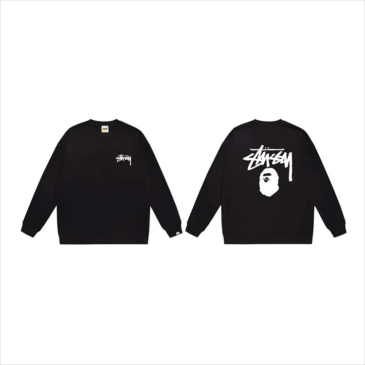 DX24-7 round neck versatile couple sweatshirt image 4