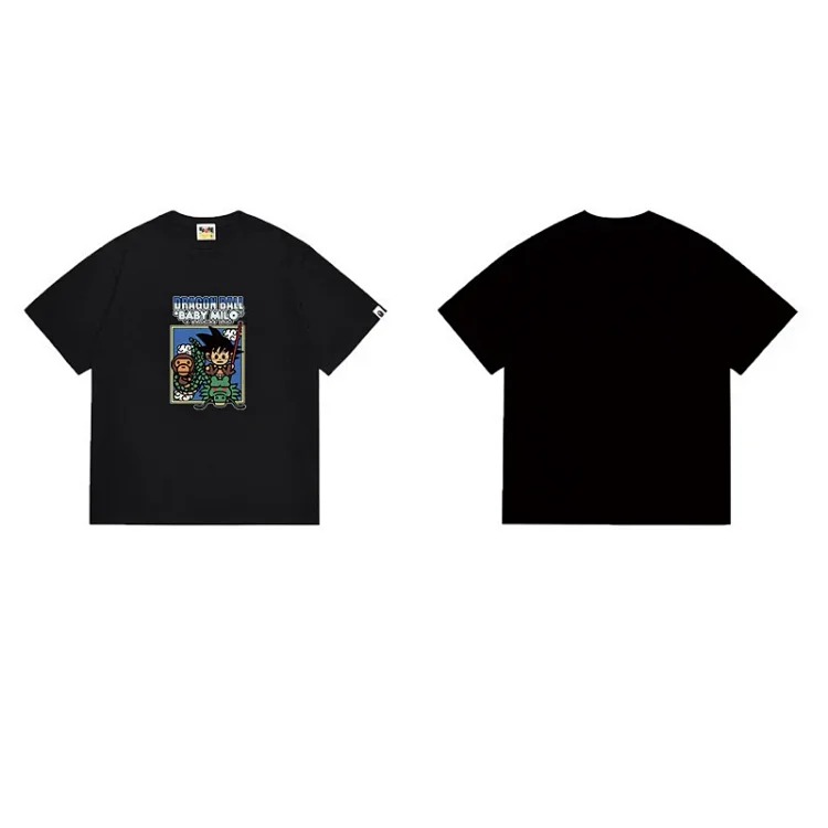 Cross-border trendy brand new popular classic short-sleeved camouflage cartoon printed T-shirts for men and women half-sleeved short-sleeved T-shirts wholesale image 2